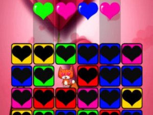 Falling Hearts Puzzle Game Online - Memory Puzzle Game
