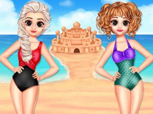 Princess Summer Sand Castle Online Game - Creative Building Game