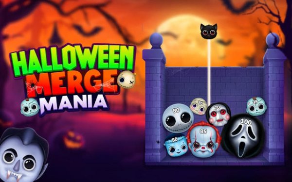 Halloween Merge Mania Online Puzzle Game