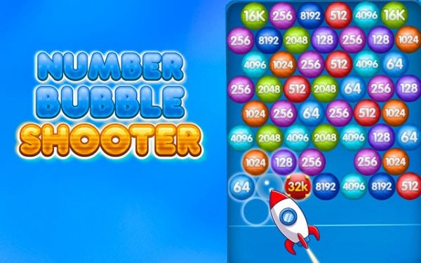 Number Bubble Precision Fighter: Merge & Match Number Puzzle Online Game
