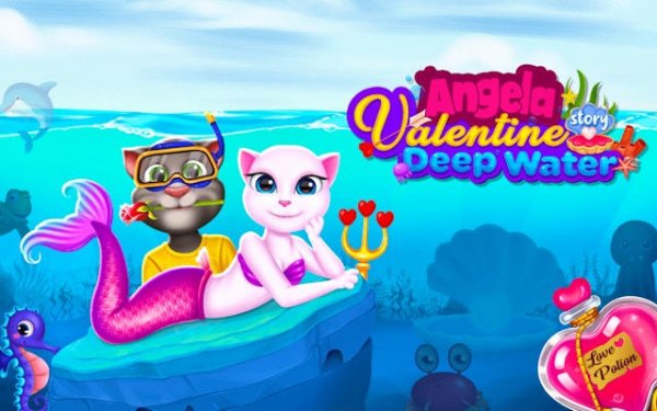 Cat Girl Valentine Story Deep Water - Love Potion Adventure Puzzle Game